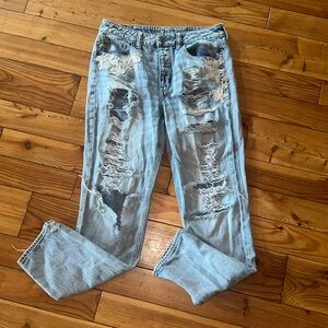 American Eagle Ripped Mom Jeans